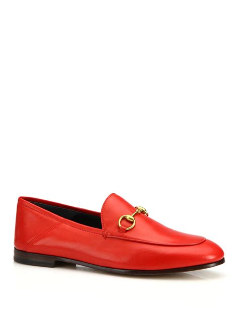 red gucci brixton loafer|Gucci brixton loafer women's sale.